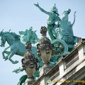 This bronze quadriga by Georges Récipon depicts the triumph of Harmony over Discord